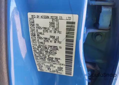 2002 Nissan Xterra Xe from USA, damaged, VIN 5N1ED28TX2C501995